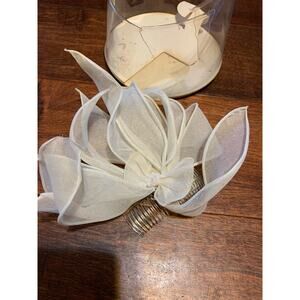 Vintage Hand Rolled Petal Hat-Let/Fascinator